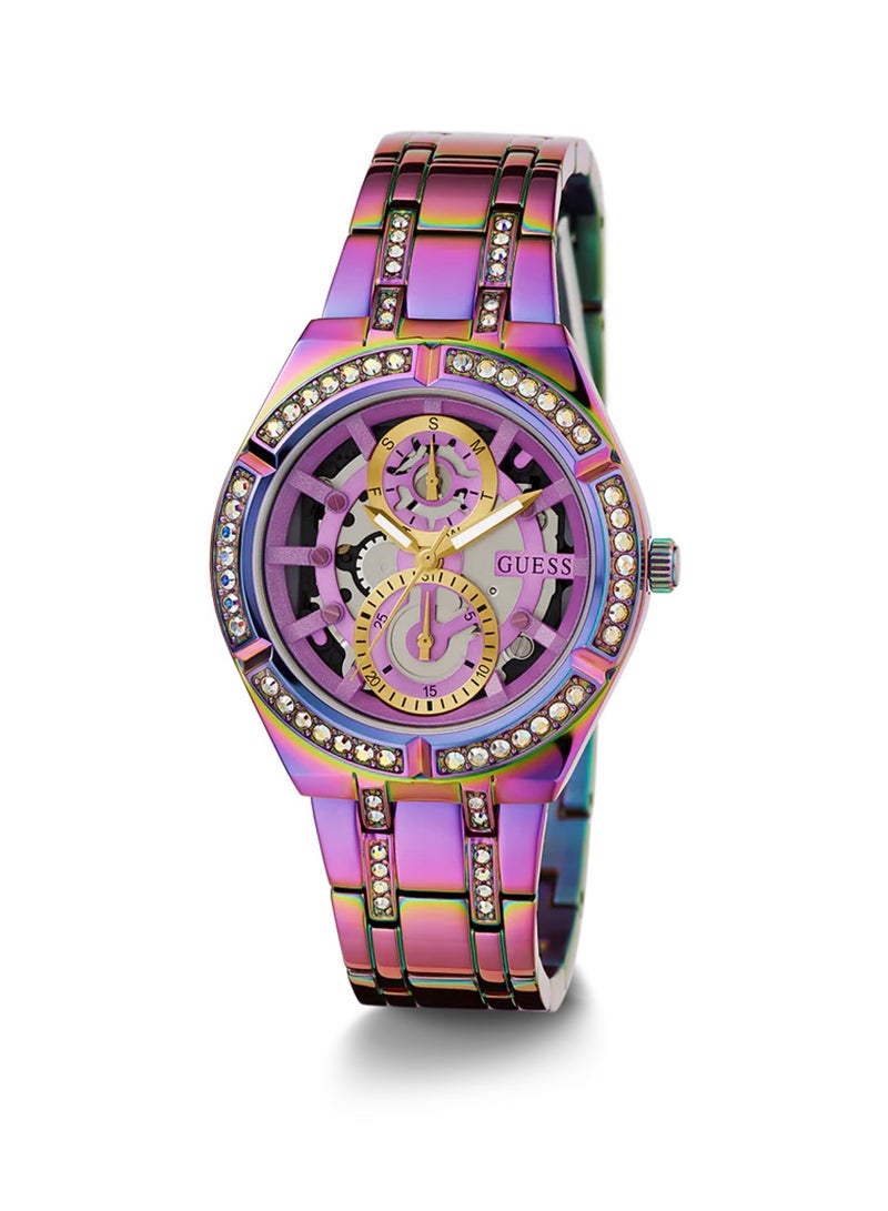 GUESS Allara Ladies Iridescent Iridescent Multi-function Stainless Steel Watch GW0604L4 - 36mm - Image 5