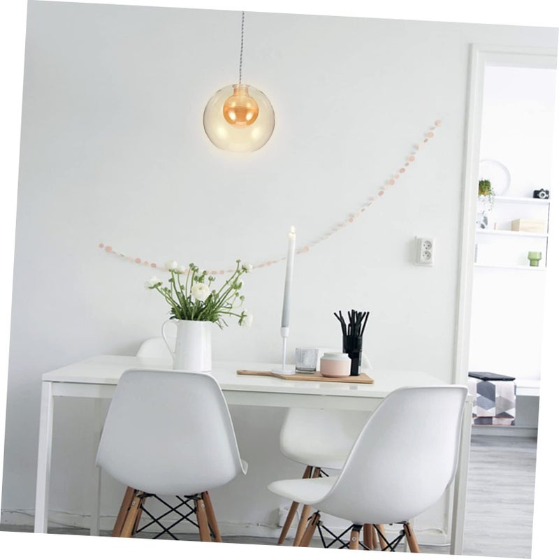 8X8X8 Cm Glass Lamp Shade Light Socket Stylish Chandelier Lampshade For Living Room Bedroom Dining Room - Image 5