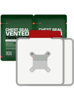 Ever Ready First Aid Ever Ready First Aid Vented Chest Seal with Quick Tear Twin Pack- 6.6” Square Occlusive Adhesive Dressing for Open Chest Wounds  - Image 3