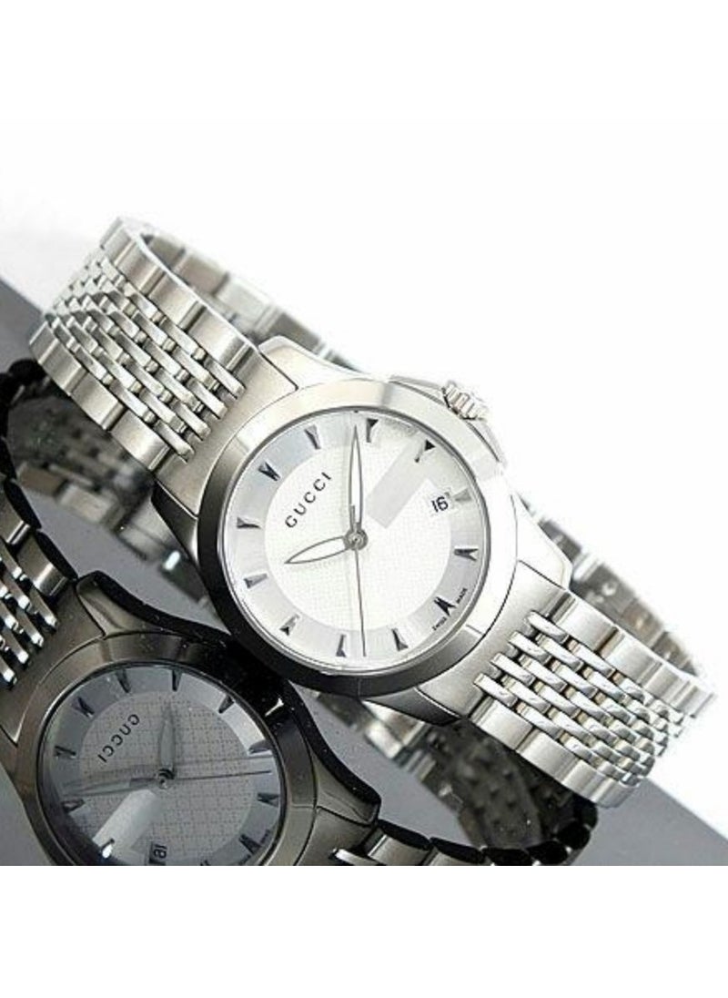 GUCCI - Gucci G-Timeless Women's Quartz Watch Silver - 27mm -YA126501 - Image 1