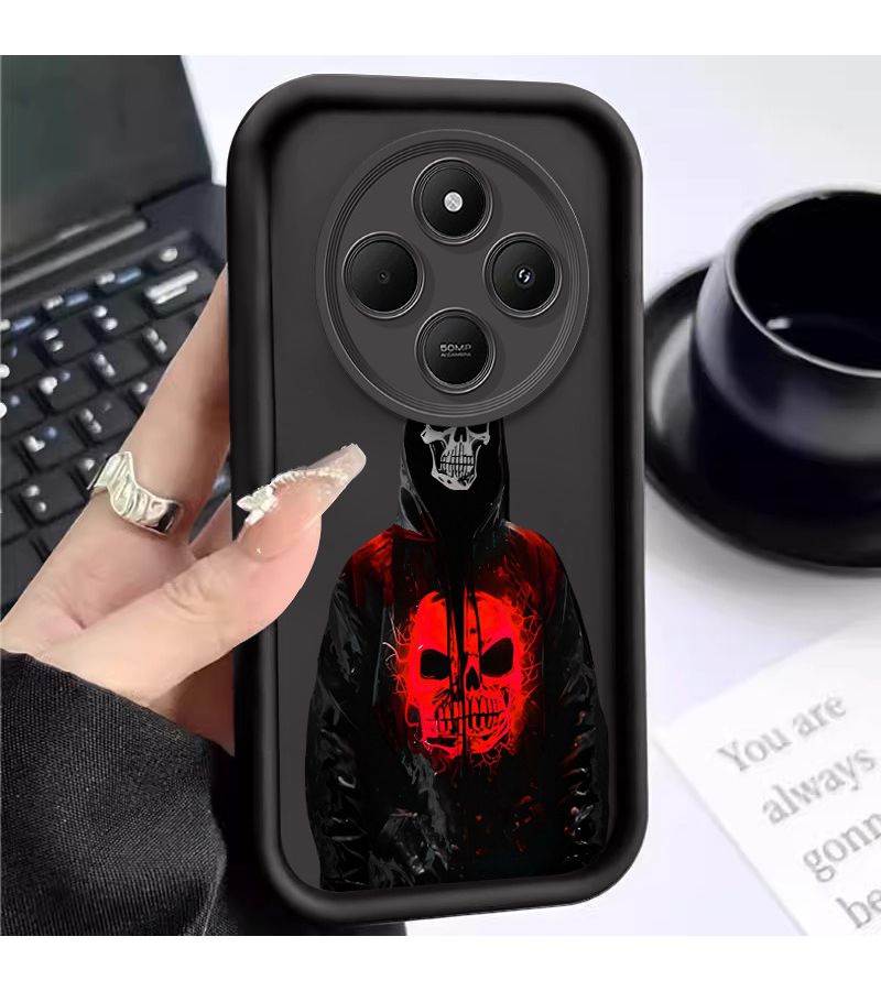 Slim Black Silicone Phone Case Complete Camera Protection Compatible With Xiaomi Redmi 13C 5G - Image 1