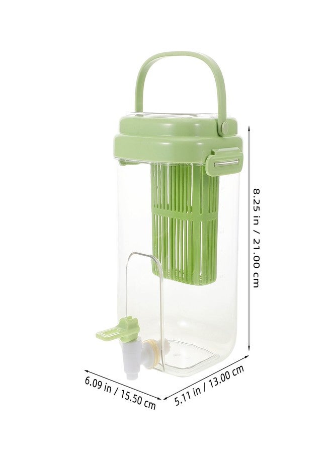 JECOMPRIS 2L Refrigerator Water Dispenser: Cold Water Jug with Spigot - Drink Container for Juice Iced Tea (Green) - Image 2