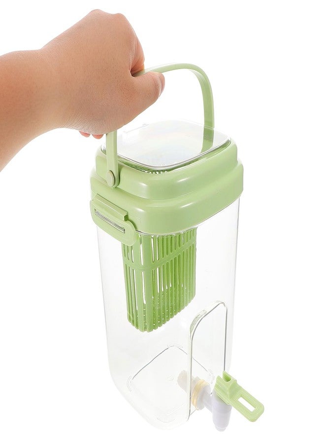 JECOMPRIS 2L Refrigerator Water Dispenser: Cold Water Jug with Spigot - Drink Container for Juice Iced Tea (Green) - Image 3