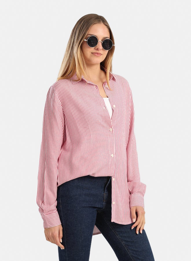 Carina Classic Striped Poplin Shirt - Image 1