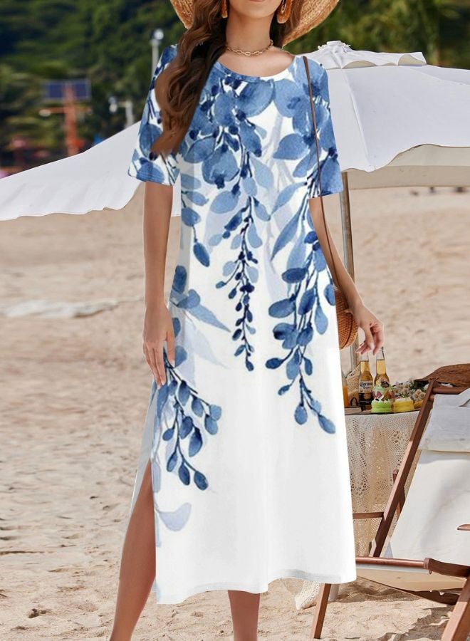 Tepveisoy Women's Fashion Summer Dresses Casual Beach Dresses One Piece Dress Slim Holiday Dress  - Image 2