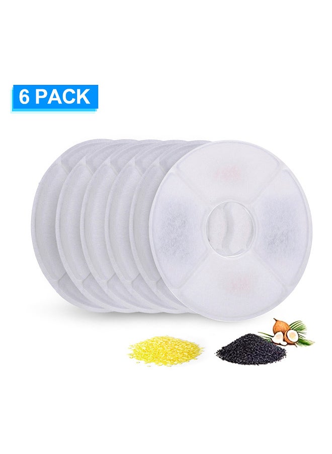 Generic مرشحات نافورة مياه القطط بديلة 6 قطع لموزع مياه نافورة القطط  - Image 2