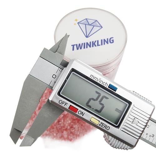 TWINKLING High Luster Crushed Glass, Broken Glass, Glass Gems Chips for DIY Resin Art Epoxy Crafts, Nail Art, Geode Painting, 1-3mm(200g) (Watermelon Red) - Image 2