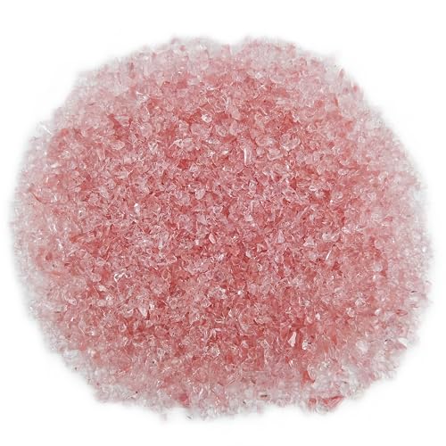 TWINKLING High Luster Crushed Glass, Broken Glass, Glass Gems Chips for DIY Resin Art Epoxy Crafts, Nail Art, Geode Painting, 1-3mm(200g) (Watermelon Red) - Image 4