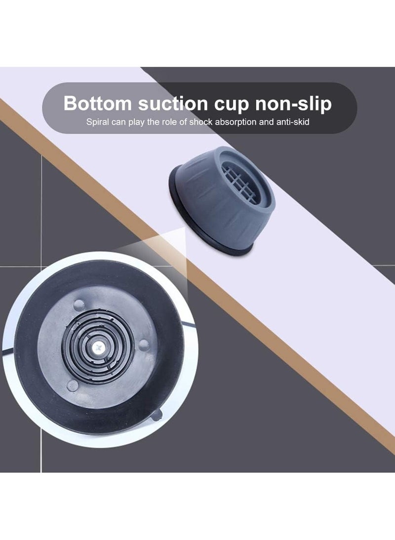 Washing Machine Support Bases Shock Absorber Noise Eliminator Rubber Bases Anti-Slip Anti-Vibration Anti-Vibration Bases to Prevent Washer Dryer Moving (8pcs)  - Image 4