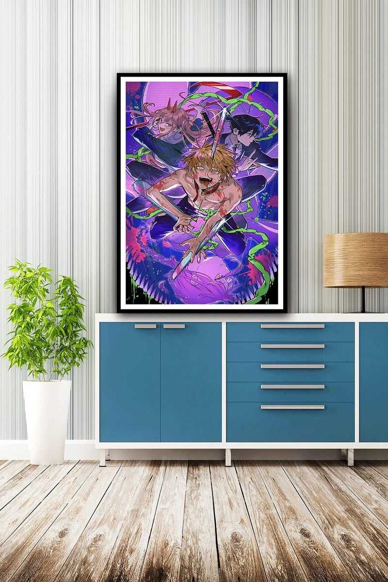 Ukeclvd Chainsaw Man Anime Poster - Makima & Denji - Image 5