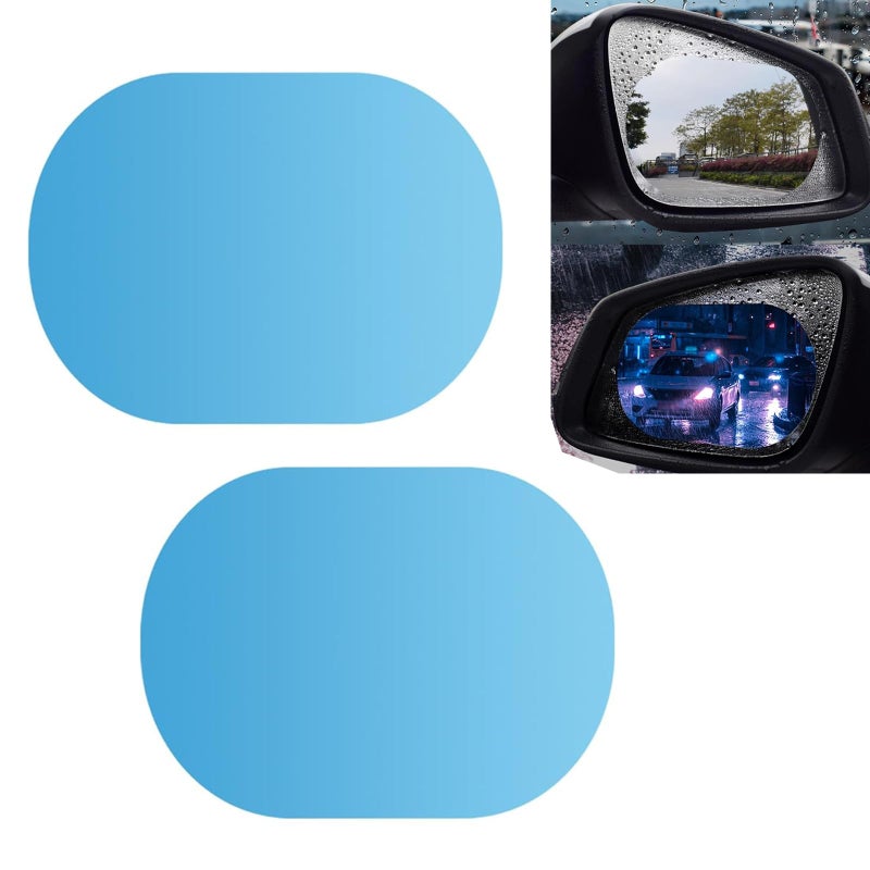Dogary 2 PCS Car Side Mirror Tint Waterproof and AntiGlare Rear View Mirror Film HighDefinition AntiFog Protective Film Universal Automobile Rearview Mirror Rainproof Film Transparent - Image 3