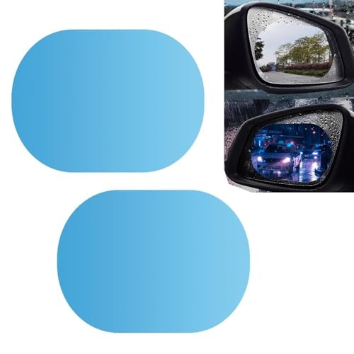 Dogary 2 PCS Car Side Mirror Tint Waterproof and AntiGlare Rear View Mirror Film HighDefinition AntiFog Protective Film Universal Automobile Rearview Mirror Rainproof Film Transparent - Image 1