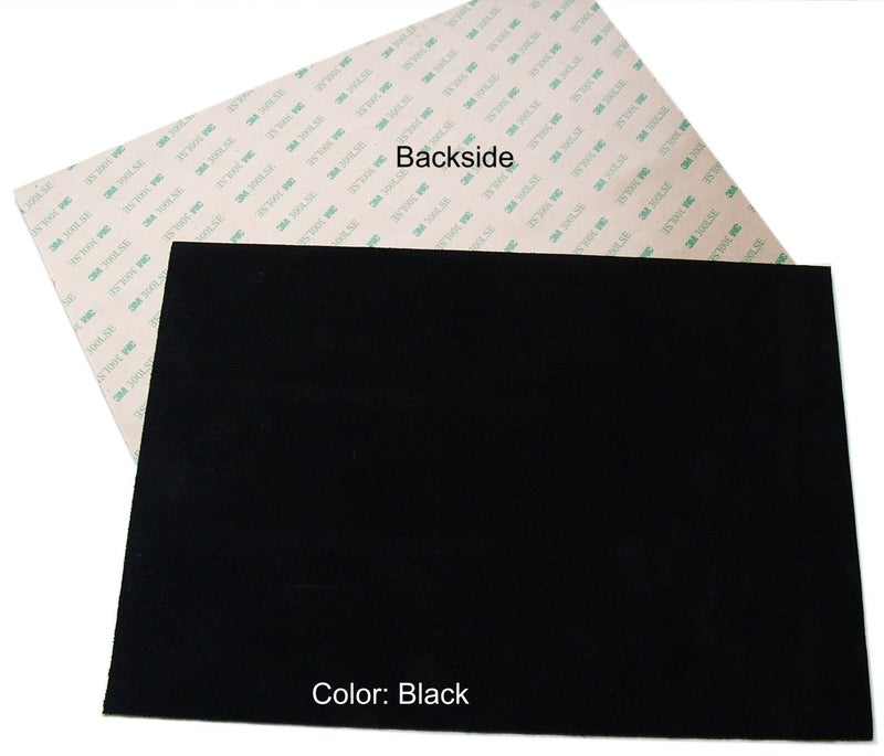 Soles2dance Premium Quality Suede Sheets 8.5"x12" with Super-Strong self-Adhesive Backing. Ideal for Making Peel-and-Stick (self-Stick, Stick-on) Soles for Dance Shoes. [SUEDE-DIY-3pk-black] - Image 2
