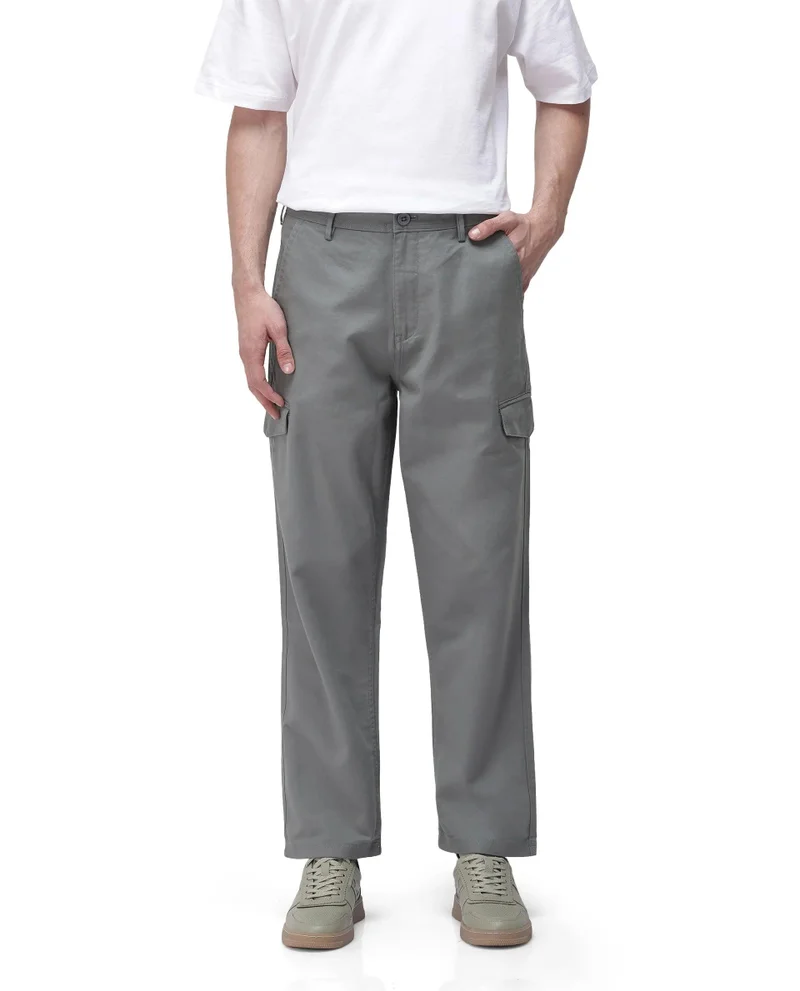Rare Rabbit Men's Regular Fit Cargo Trouser