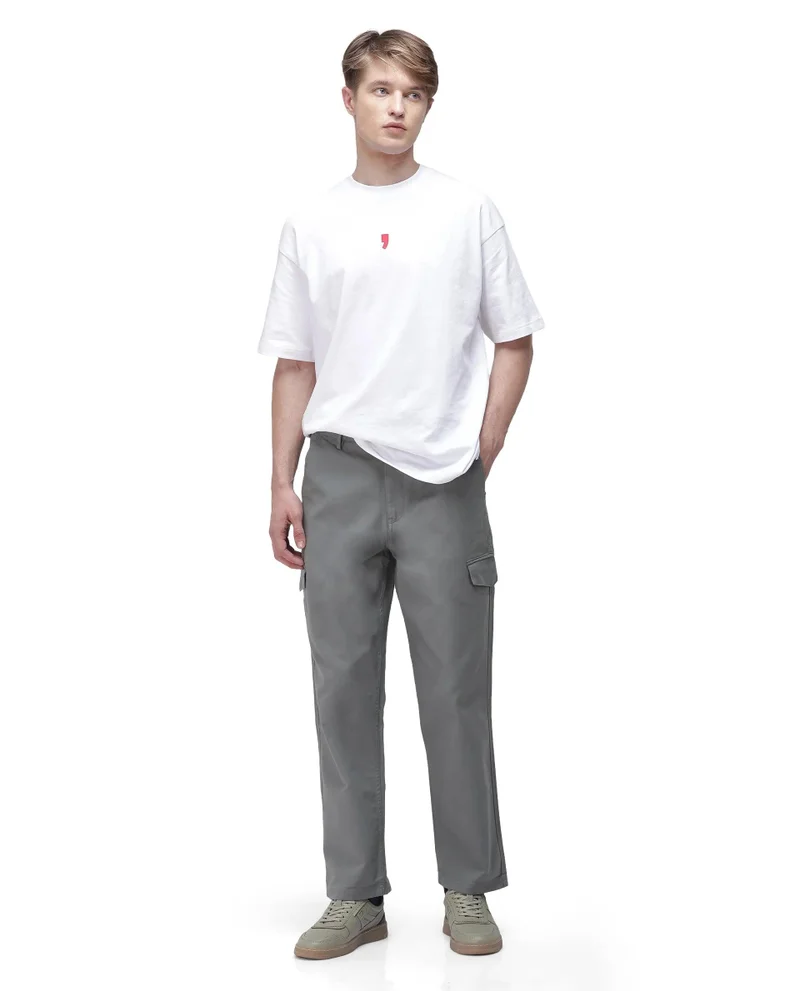Rare Rabbit Men's Regular Fit Cargo Trouser