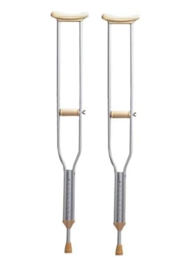 Uni Adjustable Underarm Crutches for Adults & Seniors – Heavy-Duty Armpit Support for Fracture & Injury Recovery - Image 4