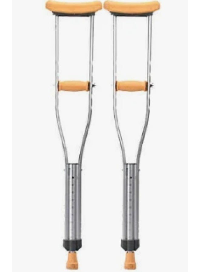 Uni Adjustable Underarm Crutches for Adults & Seniors – Heavy-Duty Armpit Support for Fracture & Injury Recovery - Image 3