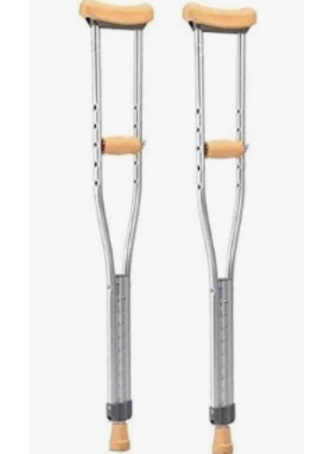 Uni Adjustable Underarm Crutches for Adults & Seniors – Heavy-Duty Armpit Support for Fracture & Injury Recovery - Image 5