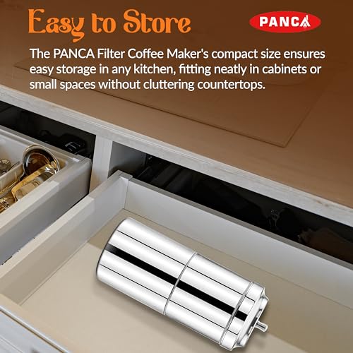 PANCA Stainless Steel South Indian Filter Coffee Maker | Traditional Drip Coffee Decoction Maker for Hot & Cold Coffee (200ML) - Image 5