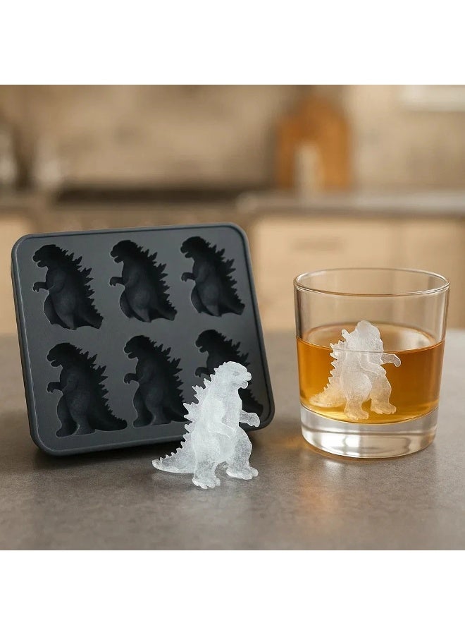 general Godzilla ice mold creative dinosaur Monster shape ice grid Household Ice cube mold