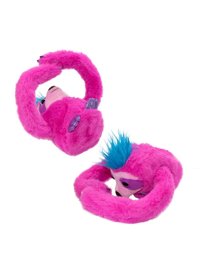 EOLO - Party Pets Slowy The Sloth - Electronic Feature Plush - It Moves, Reacts To Sound, Dances, Rolls, Repeats What You Say- Pink Color - Try Me Window Box - Image 1