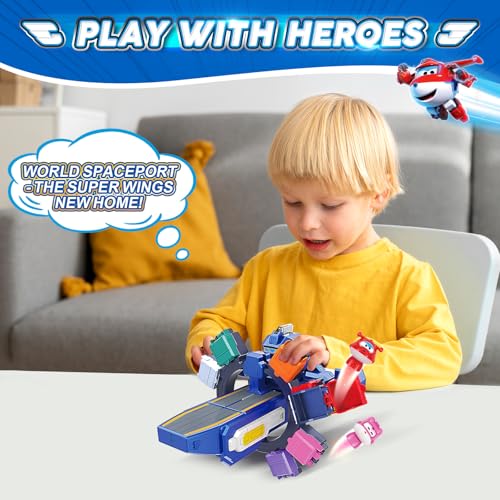Super Wings Transforming Toys, 10 inch World Aircraft Transform Figures Toys, 3 in 1 Mode Rescue Bots Action Figure Toy Figures for 4-8 Year Old Boys, Plane Toy for Toddlers Kids Age 4 5 6 7 8 - Image 4