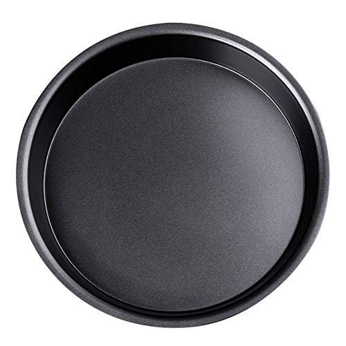 IME Pizza Pan Nonstick Pizzas Tray Sheet Carbon Steel Pie Pan Baking Pans Deep Dish for Home Kitchen Bakeware Bread Cake Handmade 10 Inch - Image 1