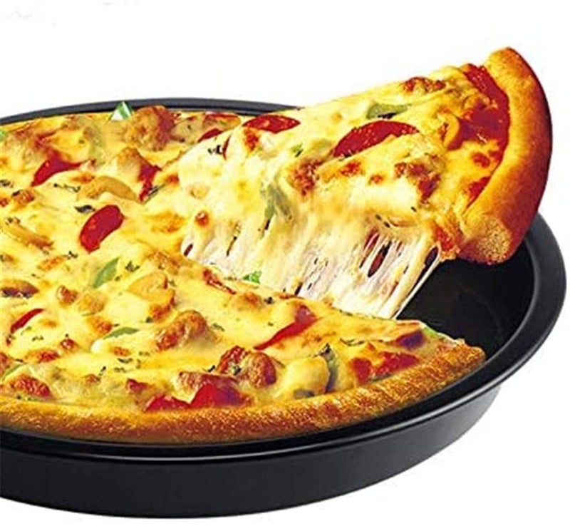 IME Pizza Pan Nonstick Pizzas Tray Sheet Carbon Steel Pie Pan Baking Pans Deep Dish for Home Kitchen Bakeware Bread Cake Handmade 10 Inch - Image 5