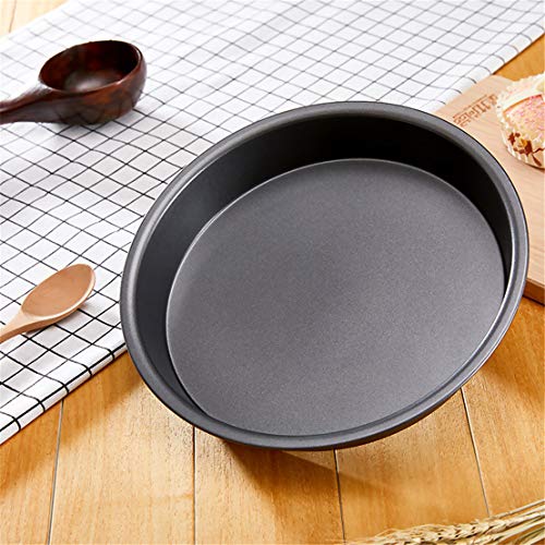 IME Pizza Pan Nonstick Pizzas Tray Sheet Carbon Steel Pie Pan Baking Pans Deep Dish for Home Kitchen Bakeware Bread Cake Handmade 10 Inch - Image 2