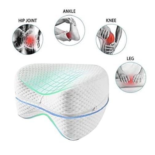 VONITY Memory Foam Knee Wedge Pillow - Back Hip Joint Pain Relief Contour Thigh Leg Pad Support Cushion Leg Pillow - Support for Sleeping Pregnancy Leg Cushion, Improve Blood Circulation During Sleep - Image 5