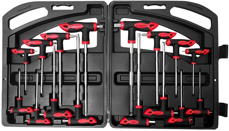 ROTATION 16pcs Hex and Torx Key Set T Handle Allen Key with Storage Box - Image 1