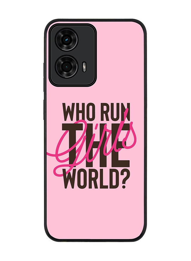 Stylizedd For Motorola Moto G24 / G24 Power Case,Slim fit Camera Protection, Shockproof Thin Phone cover - Who run the world? - Image 1