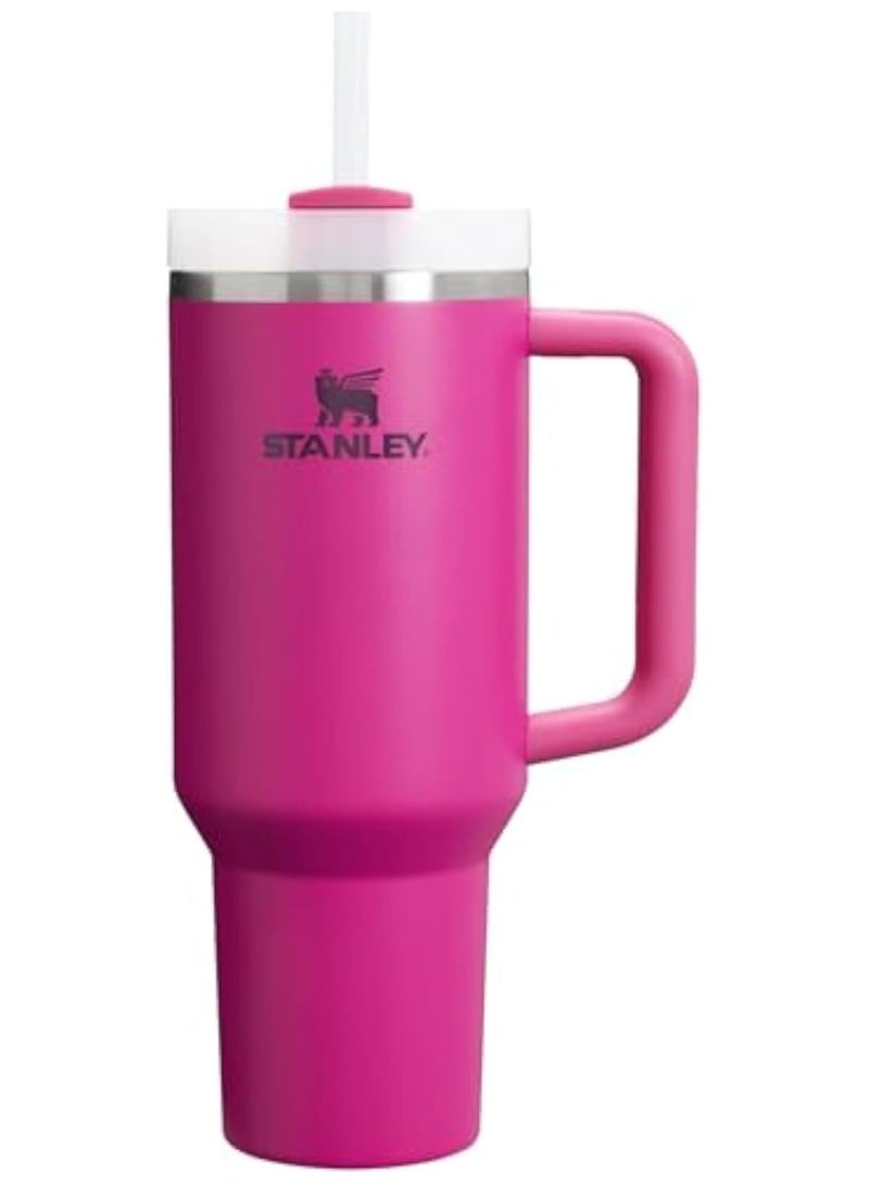 STANLEY Quencher H2.0 FlowState Stainless Steel Vacuum Insulated Tumbler with Lid and Straw for Water, Iced Tea or Coffee (Fuchsia, 40 oz) - Image 1