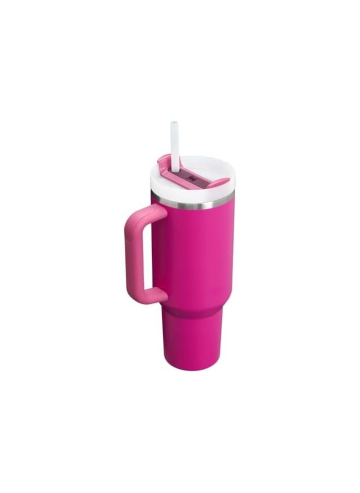 Stanley - STANLEY Quencher H2.0 FlowState Stainless Steel Vacuum Insulated Tumbler with Lid and Straw for Water, Iced Tea or Coffee (Fuchsia, 40 oz) - Image 1