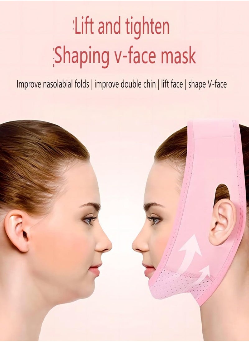 Generic - V Line Face Mask Slimming Strap Reusable Double Chin Reducer Facial Lifting Band with Chin Up Mask for Enhanced Contouring and Firming of the Jawline and Neck Area - Image 1