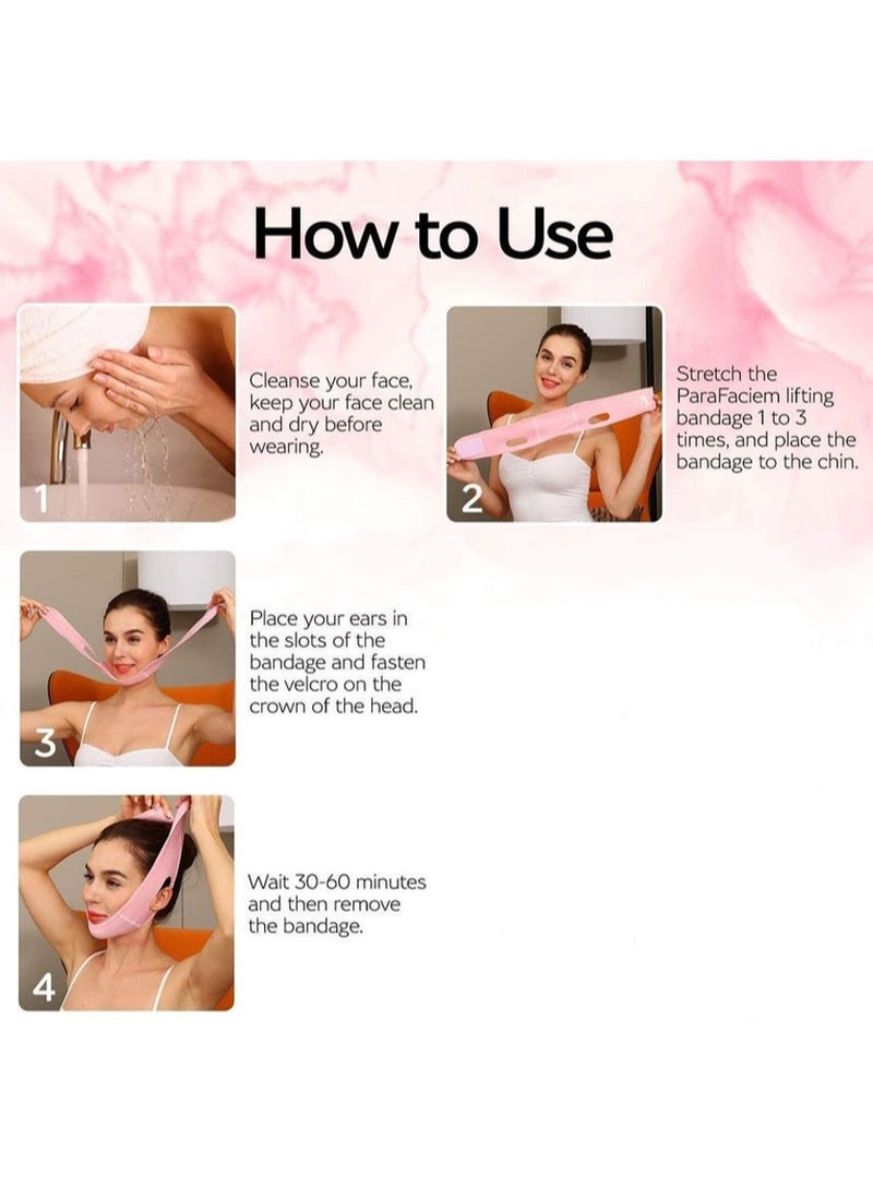Generic - V Line Face Mask Slimming Strap Reusable Double Chin Reducer Facial Lifting Band with Chin Up Mask for Enhanced Contouring and Firming of the Jawline and Neck Area - Image 1