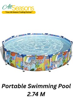 Bestway portable swimming pool - Steel Pro Max Pool Set 2.74M - kids swimming pool - swimming pool for garden - swimming pool for home - garden decor