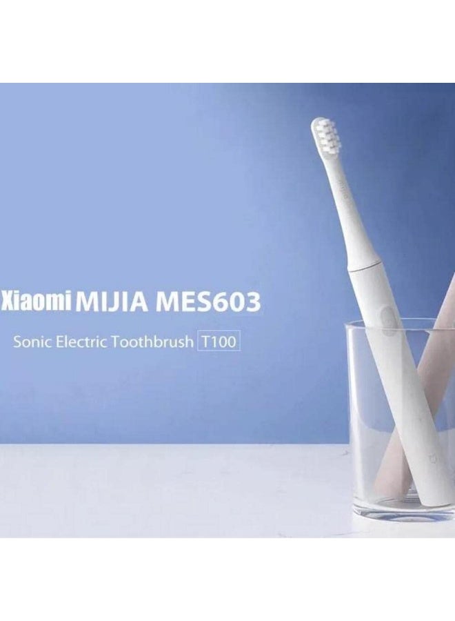 فرشاة أسنان كهربائية بالموجات فوق الصوتية Xiaomi Mijia T100 ذكية قابلة لإعادة الشحن بمنفذ USB، أبيض - Image 3
