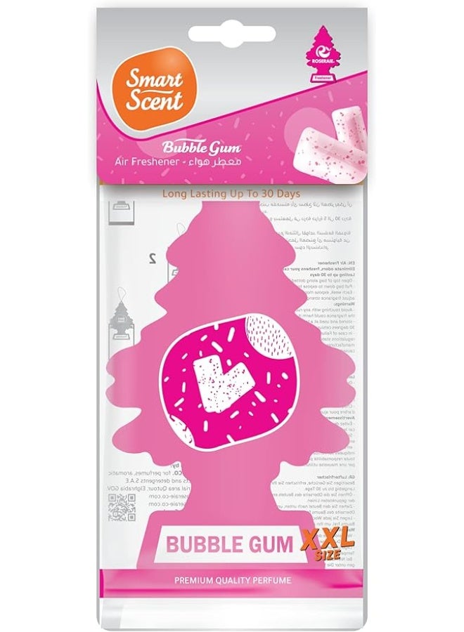 Roseraie Car Freshener Smart Scent Bubble Gum XXL Paper - Image 1