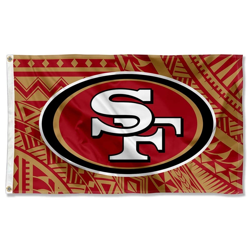 WinCraft San Francisco 49ers Samoan Pattern 3x5 Grommet Flag - Image 2