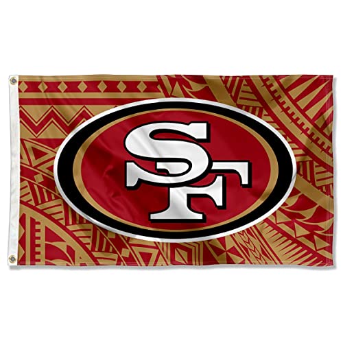 WinCraft San Francisco 49ers Samoan Pattern 3x5 Grommet Flag - Image 1