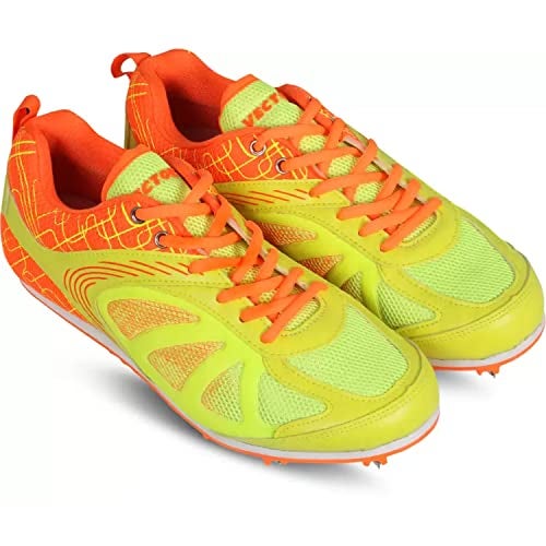 Vector X Bolted Running Spike Shoe, F.Grn/Orange - Image 2
