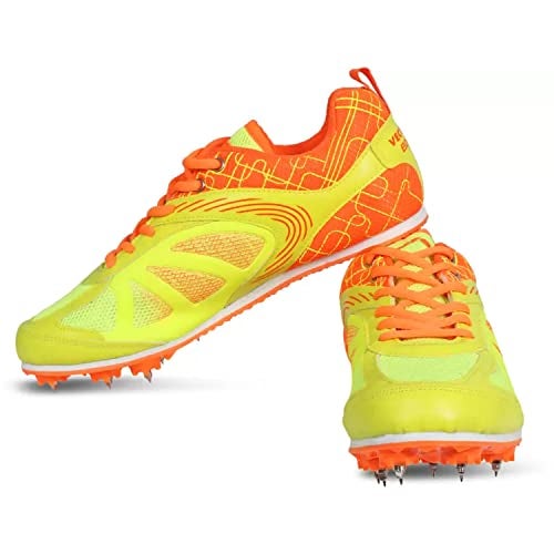 Vector X Bolted Running Spike Shoe, F.Grn/Orange - Image 3