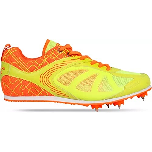 Vector X Bolted Running Spike Shoe, F.Grn/Orange - Image 1