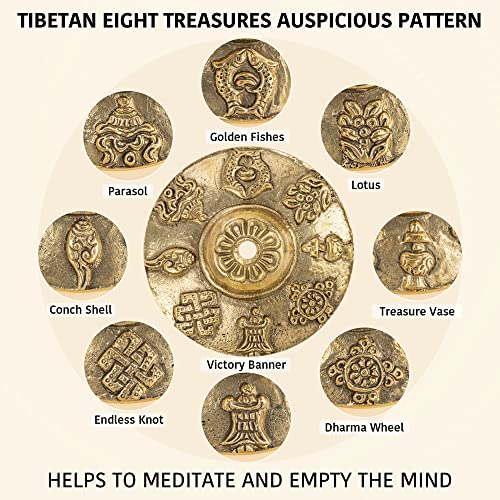 ZenBless Tibetan Tingsha Cymbals 2pcs, with Storage Box and Fabric Case, Meditation Sanskrit Brass Chime Bells for Spiritual Healing Mindfulness, Yoga Buddhist, Relaxation Musical Instruments - Image 3