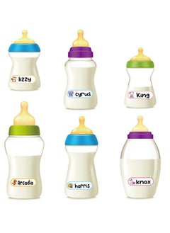Dominy 240PCS Baby Bottle Labels,30 Colors Kids Name Tag Label Stickers Waterproof Write-On Name Labels Colors Name Tags Labels Self-Adhesive Name Badge Labels Stick on Kids Clothes Desk  - Image 3