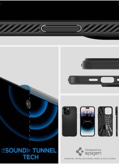 Spigen Liquid Air iPhone 14 Pro Max Case Cover - Matte Black  - Image 5