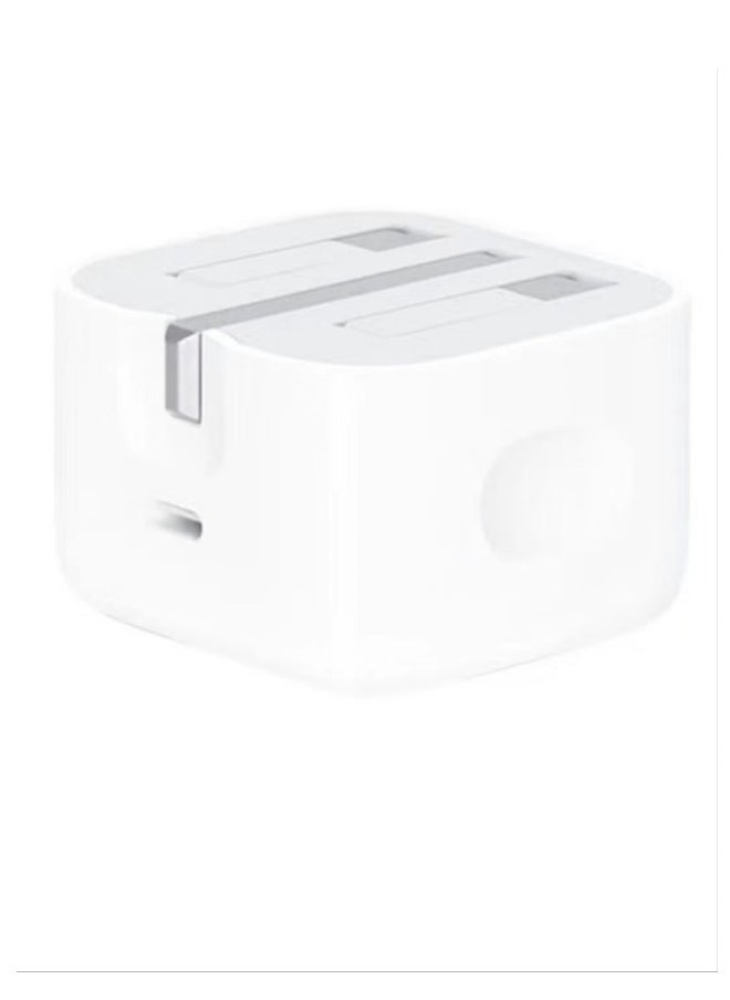 20W USB-C 3-Pin Power Adapter White  IPhone charger C-type C plug compatible with new iPhone 14/14Pro/14Pro Max/14 Plus/13Pro Max/13 Pro/13/12/11/XS iPad Mini 6/iPad Pro