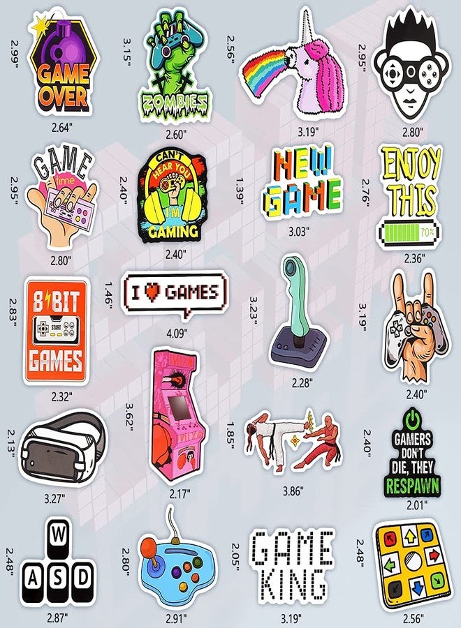 DETICKERS Water Bottles Stickers for Boys Kids 50 PCS Waterproof Video Game Vinyl Stickers Gamer Gifts for Teen Boys - Image 5