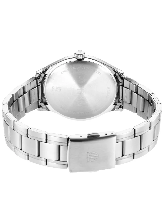 TITAN Men Analog Display Watch With Silver Stainless Steel Strap - 1802SM05